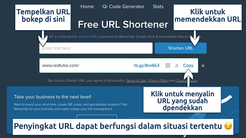 Screenshot showing the RG:BY interface